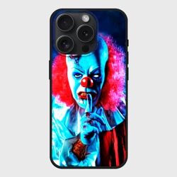 Чехол силиконовый для Apple iPhone 15 Pro Мax матовый Клоун