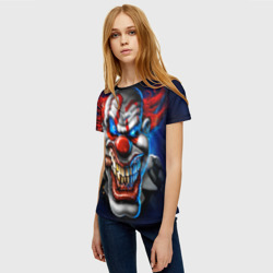 Женская футболка 3D Клоун - фото 2