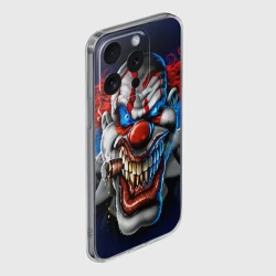 Чехол для iPhone 15 Pro Max силиконовый с защитой камеры Клоун - фото 2