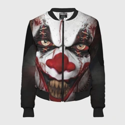 Женский бомбер 3D Зомби клоун