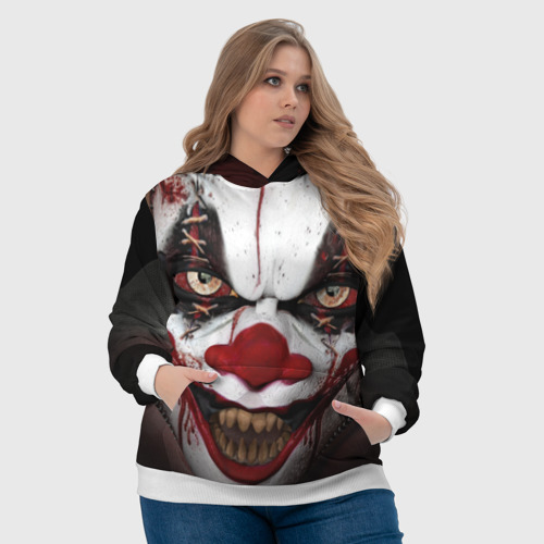 Женская толстовка 3D Зомби клоун - фото 6