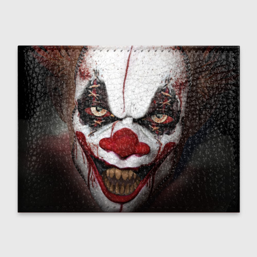 Обложка для студенческого билета Зомби клоун, цвет красный