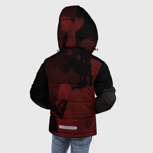 Зимняя куртка для мальчиков 3D Зомби клоун, цвет черный - фото 4