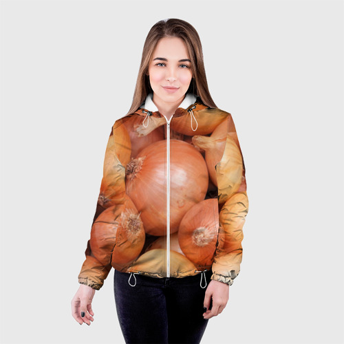 Женская куртка 3D Лук-лучок, цвет белый - фото 3