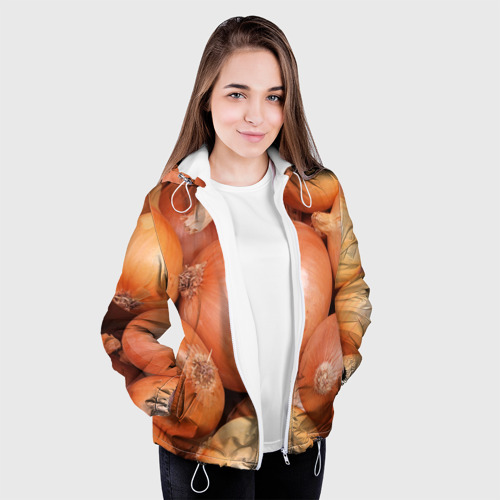 Женская куртка 3D Лук-лучок, цвет белый - фото 4