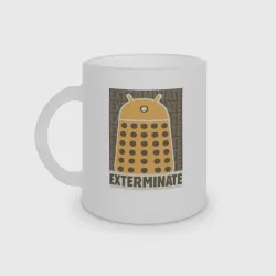 Кружка матовая стеклянная Exterminate