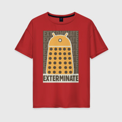 Женская футболка хлопок Oversize Exterminate