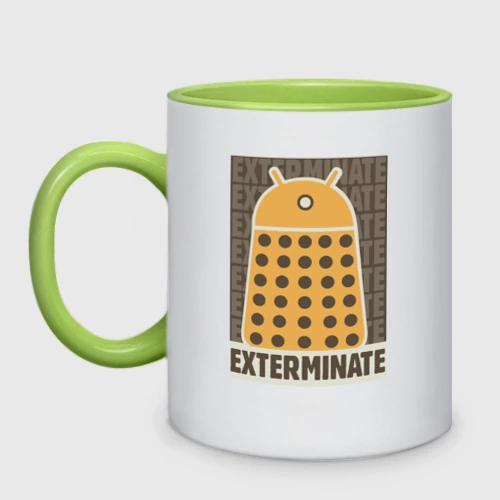 Кружка двухцветная Exterminate