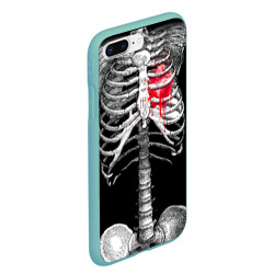 Чехол для iPhone 7Plus/8 Plus матовый Скелет с сердцем - фото 2