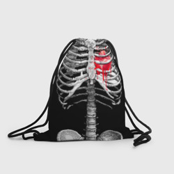 Рюкзак-мешок 3D Скелет с сердцем