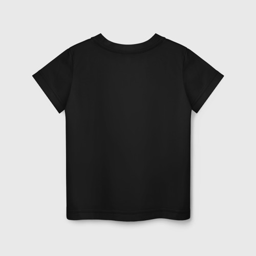 Детская футболка хлопок с принтом ЦСКА, вид сзади #1