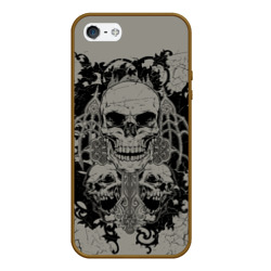 Чехол для iPhone 5/5S матовый Skulls