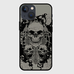 Чехол для iPhone 13 mini Skulls