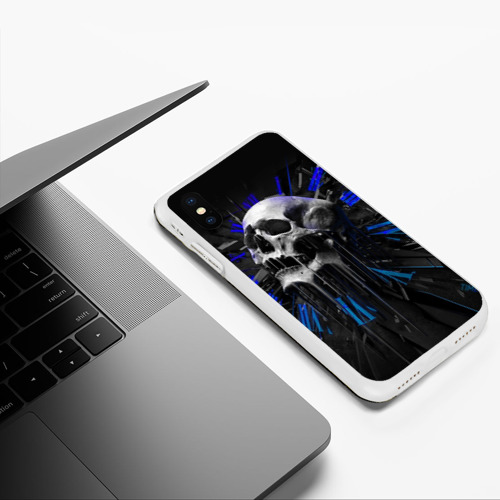 Чехол для iPhone XS Max матовый Череп - фото 5