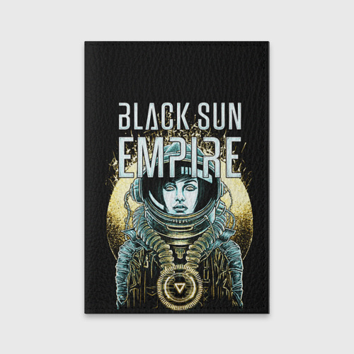 Обложка для паспорта матовая кожа Black Sun Empire, цвет черный