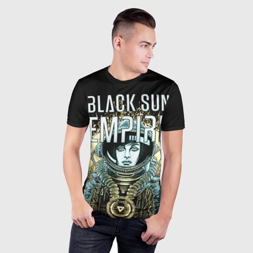 Мужская футболка 3D Slim Black Sun Empire - фото 3