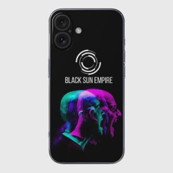 Чехол для iPhone 16 силиконовый с защитой камеры Black Sun Empire