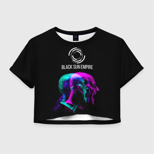 Женская футболка Crop-top 3D Black Sun Empire, цвет 3D печать
