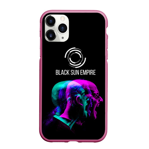 Чехол для iPhone 11 Pro Max матовый Black Sun Empire, цвет малиновый