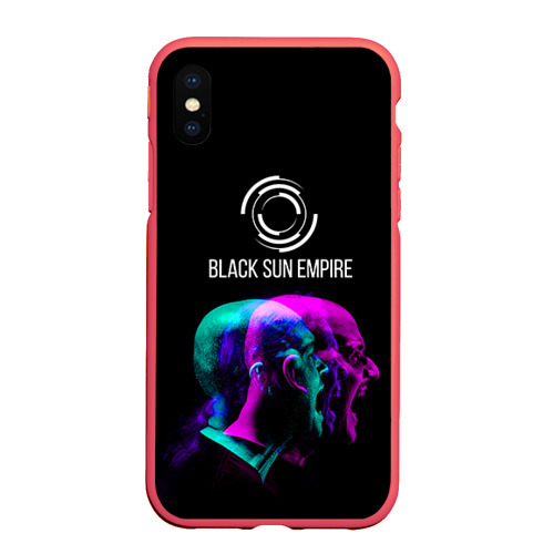 Чехол для iPhone XS Max матовый Black Sun Empire, цвет красный