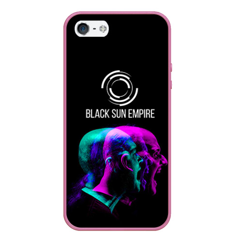 Чехол для iPhone 5/5S матовый Black Sun Empire, цвет малиновый