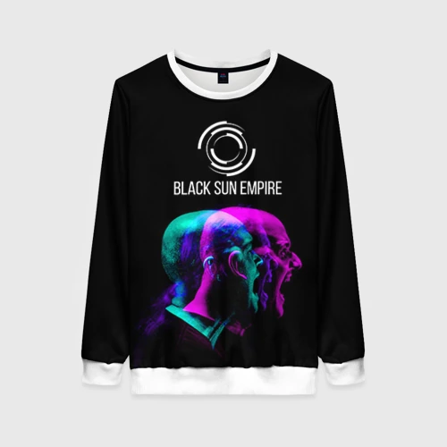 Женский свитшот 3D Black Sun Empire