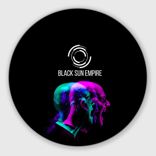 Круглый коврик для мышки Black Sun Empire