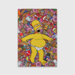 Обложка для паспорта матовая кожа Гомер