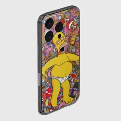 Чехол для iPhone 16 Pro силиконовый с защитой камеры Гомер - фото 2