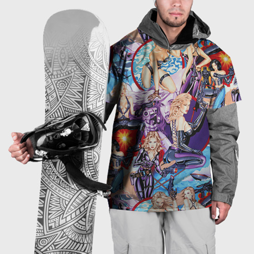 Накидка на куртку 3D Как у Мэтт Тейлора с девушками, цвет 3D печать