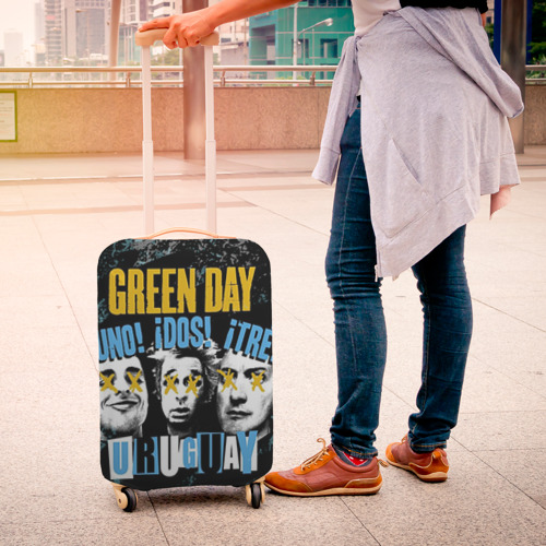 Чехол для чемодана 3D Green Day, цвет 3D печать - фото 4
