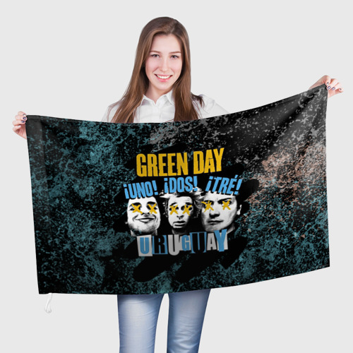 Флаг 3D Green Day