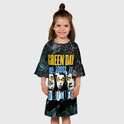 Детское платье 3D Green Day, цвет 3D печать - фото 4