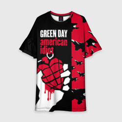 Детское платье 3D Green Day