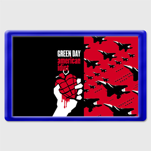 Магнит 45*70 Green Day, цвет синий