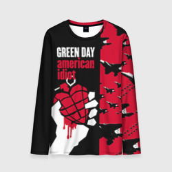 Мужской лонгслив 3D Green Day