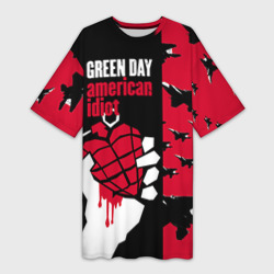 Платье-футболка 3D Green Day
