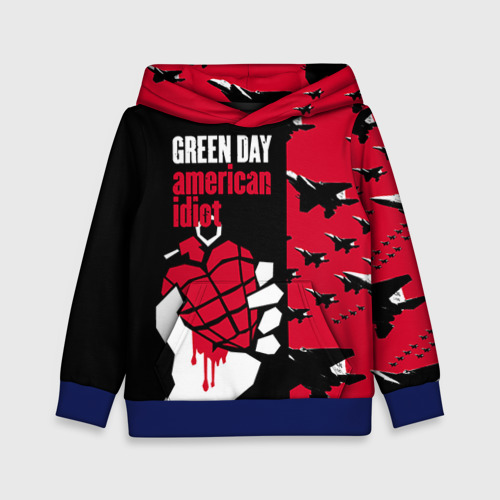 Детская толстовка 3D Green Day, цвет синий