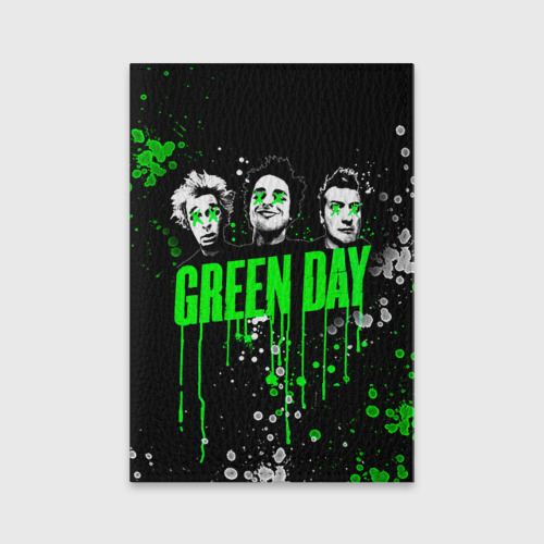 Обложка для паспорта матовая кожа Green Day