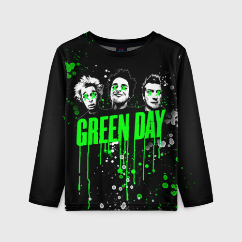 Детский лонгслив 3D Green Day, цвет 3D печать