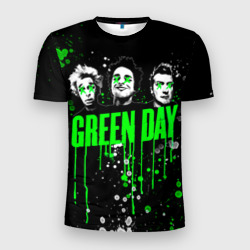 Мужская футболка 3D Slim Green Day