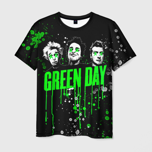 Мужская футболка 3D Green Day Фото 01 Мужская футболка 3D Green Day Фото 01