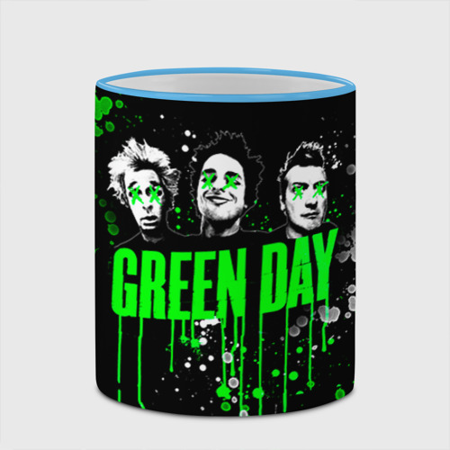 Кружка с полной запечаткой Green Day, цвет Кант небесно-голубой - фото 4