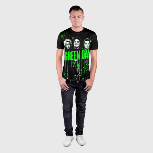 Мужская футболка 3D Slim Green Day - фото 4