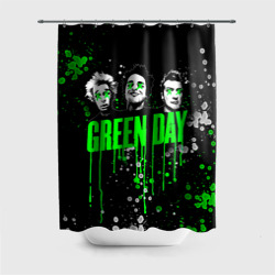 Штора 3D для ванной Green Day