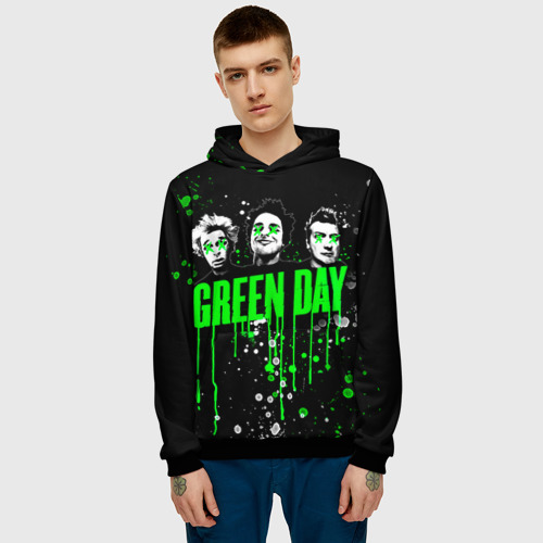 Мужская толстовка 3D Green Day, цвет черный - фото 3