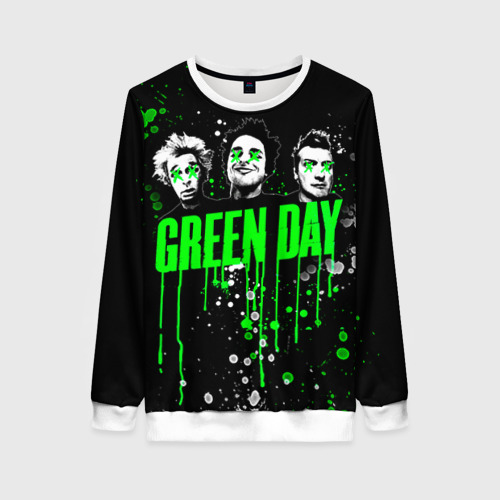 Женский свитшот 3D Green Day, цвет 3D печать