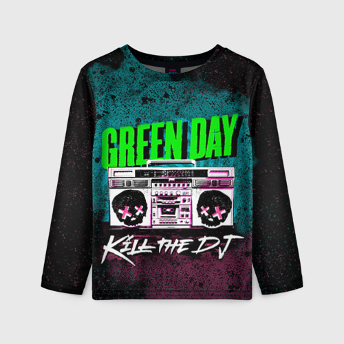 Детский лонгслив 3D Green Day, цвет 3D печать