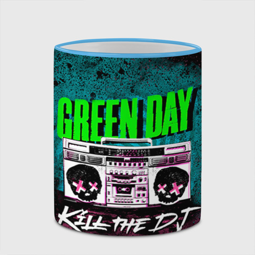 Кружка с полной запечаткой Green Day, цвет Кант небесно-голубой - фото 4