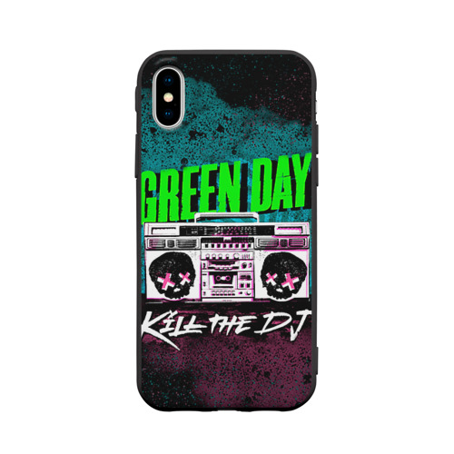 Чехол для Apple iPhone X силиконовый матовый Green Day Фото 01 Чехол для Apple iPhone X силиконовый матовый Green Day Фото 01